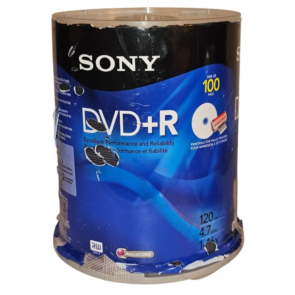 Sony dvd+r 100